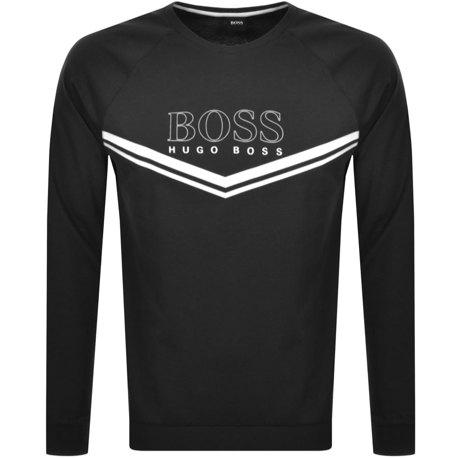 Alternative Image for ProductBOSS Bodywear Lounge Crew Neck Sweatshirt Black1